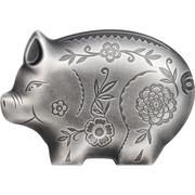 1000 Tögrög Jolly Silver Pig, Mongolia, 2019 reverse image