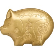 1000 Tögrög Gilded Jolly Pig, Mongolia, 2019 reverse image