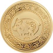 1000 Tögrög Year of the Pig, Mongolia, 2019 reverse image
