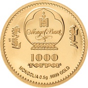 1000 Tögrög Golden Gobi Bear obverse image