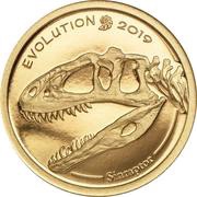 1000 Tögrög Golden Sinraptor, Mongolia, 2019 reverse image
