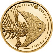 1000 Tögrög Golden Diplocaulus reverse image
