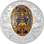 1000 Tögrög Peter Carl Faberge - Tsarevich Egg, Mongolia, 2023 reverse image