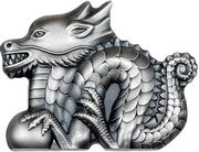 1000 Tögrög Great Silver Dragon, Mongolia, 2024 reverse image
