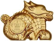 1000 Tögrög Great Silver Dragon obverse image