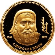 10 000 Tögrög Chinggis Khaan, Mongolia, 2002-2003 reverse image