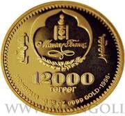 12 000 Tögrög Chinggis Khan obverse image