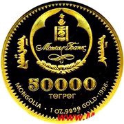 50 000 Tögrög Chinggis Khan obverse image