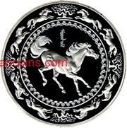 100 000 Tögrög Year of the Horse, Mongolia, 2002 reverse image