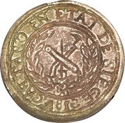 5 Francs - Napoleon I countermarked on 10 Francs reverse image