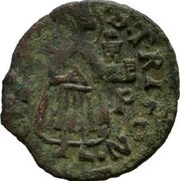 1 Follaro - Francesco Sanudo Venetian bagattino type obverse image
