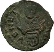 1 Follaro - Francesco Sanudo Venetian bagattino type, Montenegro, 1533-1534 reverse image
