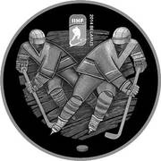 1 Rouble 2014 World Ice Hockey Championship, Belarus, 2012 reverse image