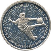 1 Rouble 2014 FIFA World Cup. Brazil, Belarus, 2013 reverse image
