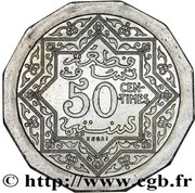 50 Centimes - Yusuf Piedfort Essai; 10g Cu-Ni reverse image