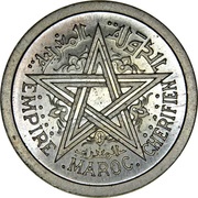 50 Centimes - Mohammed V Cu-Ni Essai obverse image