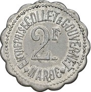 2 Francs - Entreprise Collet et Gouvernet obverse image