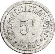 5 Francs - Entreprise Collet et Gouvernet obverse image