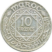 10 Francs - Mohammed V reverse image