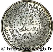 200 Francs - Mohammed V Essai, Morocco, 1953 reverse image