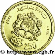 250 Dirhams - Hassan II Hassan II Birthday, Morocco, 1975-1978 reverse image