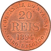 20 Réis Companhia do Niassa reverse image