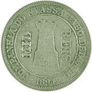 1000 Réis reverse image