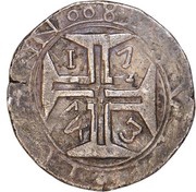 800 Réis - João V Goa mint reverse image
