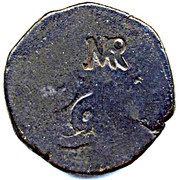 60 Réis - José I Countermark "MR" over 60 Réis (Tanga), Portuguese India obverse image