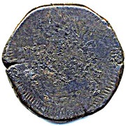 60 Réis - José I Countermark "MR" over 60 Réis (Tanga), Portuguese India, Mozambique, 1765 reverse image