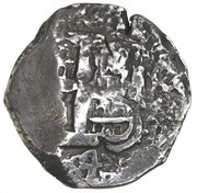 2400 Réis - José I Counterstamp MR over cobs from South America reverse image
