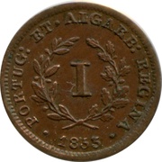 1 Real - Maria II Colonial Coinage reverse image