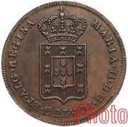 20 Réis - Maria II Lisboa mint obverse image