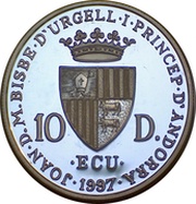 10 Diners - Joan Martí i Alanis Johan Sebastian Bach obverse image