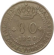80 Réis - João VI Colonial Coinage obverse image
