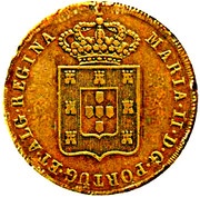 80 Réis - Maria II Lisboa mint obverse image