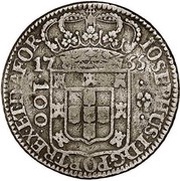 100 Réis - José I Colonial Coinage obverse image