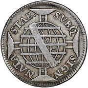 800 Réis- José I Colonial Coinage, Mozambique, 1755 reverse image