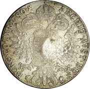 920 Réis - Carlos I Countermark "PM" over 1 Thaler/Austria reverse image