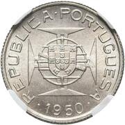 2.50 Escudos Pattern, Mozambique, 1938-1951 reverse image