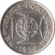 2.50 Escudos, Mozambique, 1938-1951 reverse image