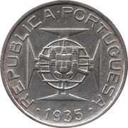 5 Escudos, Mozambique, 1935 reverse image