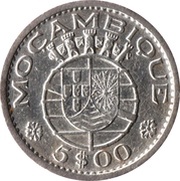 5 Escudos obverse image