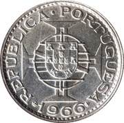 10 Escudos, Mozambique, 1966 reverse image