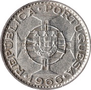 20 Escudos, Mozambique, 1966 reverse image