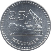 2,5 Meticais reverse image