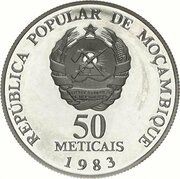 50 Meticais FAO; Silver Proof issue obverse image