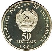 50 Meticais FAO; Silver Piedfort obverse image