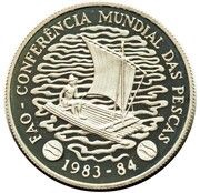 50 Meticais FAO; Silver Piedfort, Mozambique, 1983 reverse image