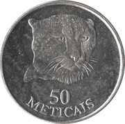 50 Meticais, Mozambique, 1994 reverse image